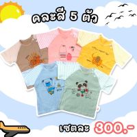 เสื้อเด็กแขนสั้น  เซ็ท 5 ตัว