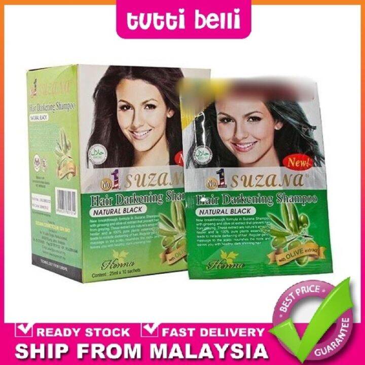 New Suzana Hair Darkening Shampoo Natural Black Halal Henna Hair Color ...