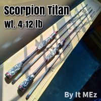 ของแท้ ราคาถูก ❗❗ คันเบ็ดตกปลา Scorpion Titan Line wt. 4-12 lb น้ำหนักเบา ด้ามยางลายพรางสวย เหมาะกับงานช่อน กระสูบ