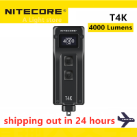 NITECORE T4K ไฟฉาย4000 Lumens แบบพกพาพวงกุญแจไฟฉาย4ไฟ LED สว่างสุดๆโดยใช้ USB-C ชาร์จ