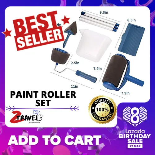 Paint Roller Brush Kit Pcs Lazada Ph