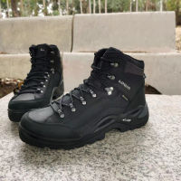 2023 original LOWA Renegade GTX high-top waterproof non-slip outdoor top layer leather casual hiking shoes mens hiking shoes