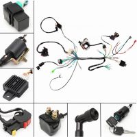 Wiring Harness Kit CDI Coil Magneto Rectifier Light 50-125cc ATV QUAD Motorcycle Coils