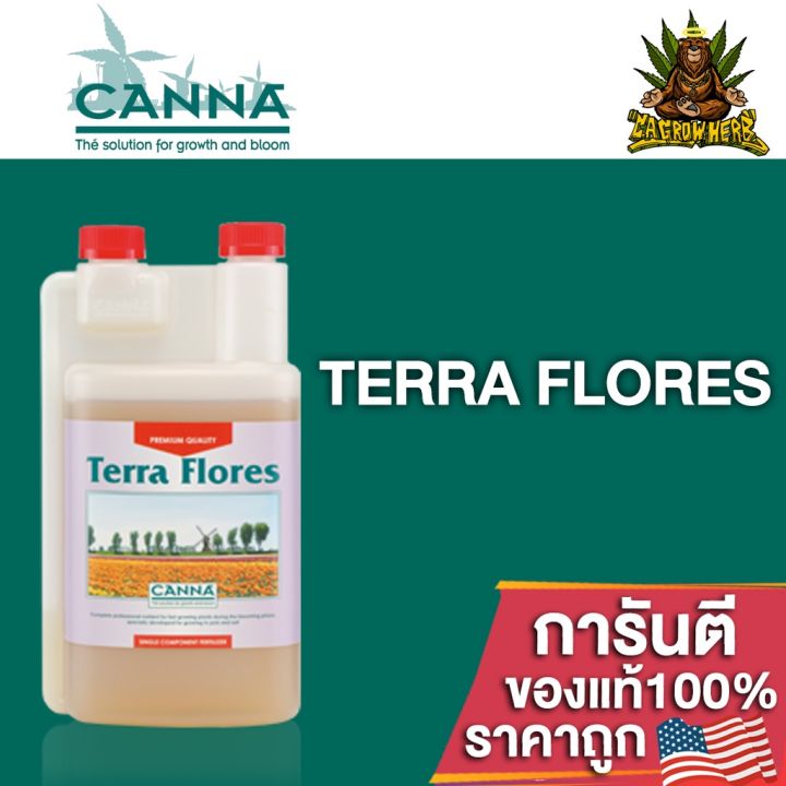 canna-terra-flores-ปุ๋ยหลักทำดอก-มีองค์ประกอบทางโภชนาการทั้งหมดที่พืชต้องการ-ขนาดแบ่ง-50-100-250ml-ปุ๋ยusaของแท้100