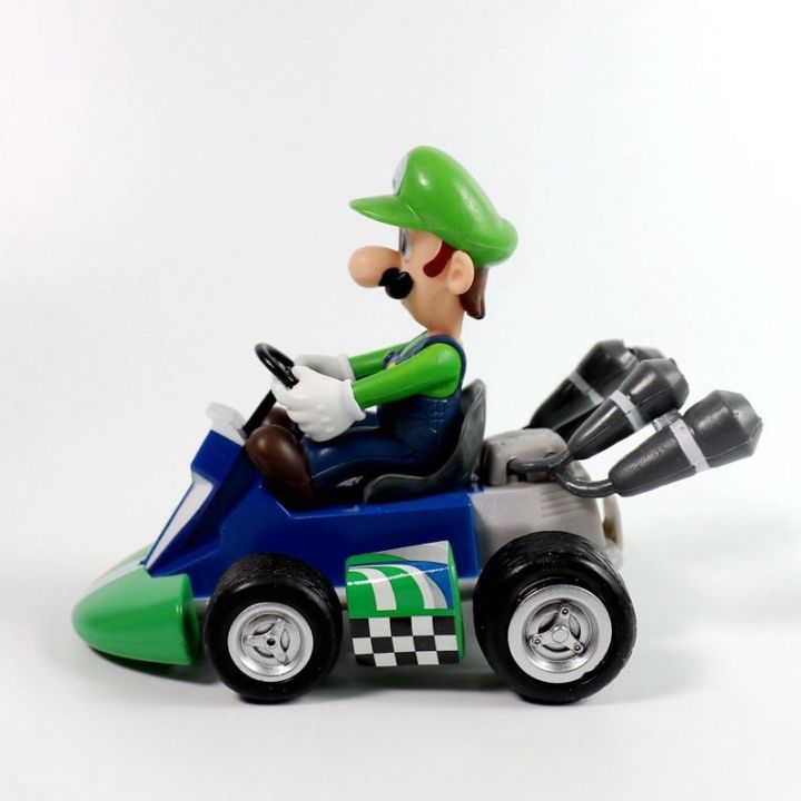 ของเล่นซูเปอร์มาริโอ-wii-luigi-สำหรับนักแข่งรถยนต์เด็ก12ซม