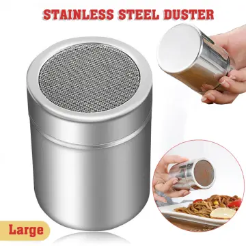 Fypo Stainless Steel Chocolate Sugar Shaker Coffee Dusters Cocoa