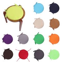 Seat Pads Tie-on Seat Cushion Round Garden Chair Pad Sponge Indoor Dining Office Chair Pad Circular Chair Cushion Bistro Stool