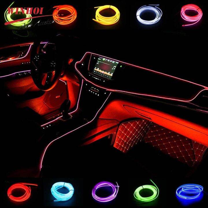 el-wire-for-car-interior-strip-lights-with-usb-1m-2m-3m-5m-flexible-led-neon-atmosphere-ambient-rope-tape-light-for-car-door-bulbs-leds-hids