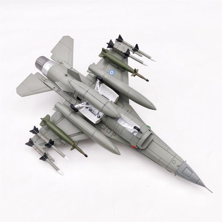 1-72แบบจำลองของอัลลอยหล่อตายสำหรับเครื่องบินทหารกองทัพอากาศกรีก-f-16d-mira-phantom-นักรบนกเหยี่ยวแสดงของขวัญ