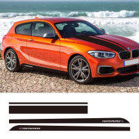 M Performance ประตูด้านข้างลายกระโปรงสติกเกอร์รถฝาครอบเครื่องยนต์ Decal สำหรับ BMW 1 Series F20 F21 F40 M135i 2011-On อุปกรณ์เสริม