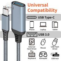 OPBWQH พิมพ์ C ถึง USB3.0 ไนลอน สายเคเบิลข้อมูล สาย USB สายแปลง OTG ตัวแปลง สาย USB Type-C อะแดปเตอร์ OTG ขั้วต่อ Type C สายเคเบิลข้อมูล OTG