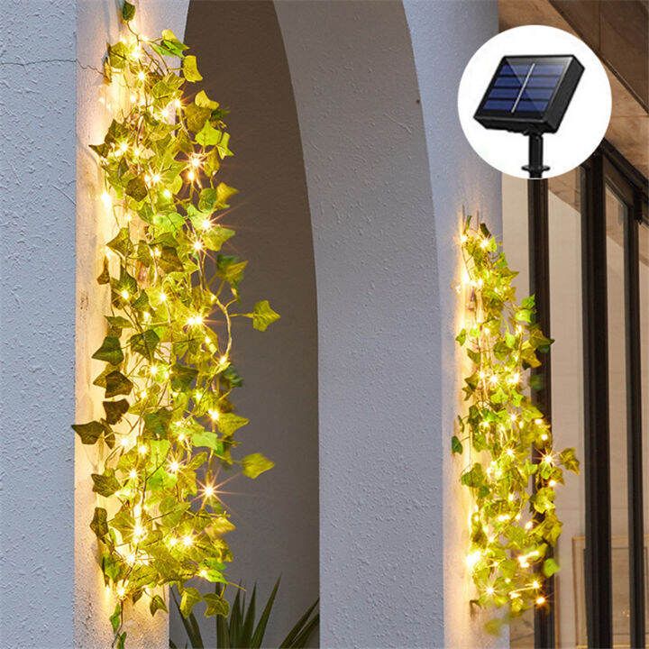 ivy-leaves-garland-with-solar-power-led-string-lights-freshen-up-your-garden-home-corridor-veranda-10pcs-ivy-vines-curtain-lamp