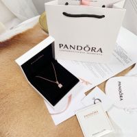 Pandora ของแท้ สร้อยคอเงินแท้ 100% s925 ของขวัญวันเกิด สําหรับแฟนสาว ภรรยา