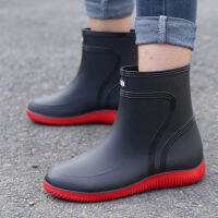 Unisex Rain Boots ยางกันน้ำรองเท้าผู้ชายและผู้หญิงทำงานสวน Galoshes ตกปลาคู่รองเท้าน้ำรองเท้า Bottes De Pluie