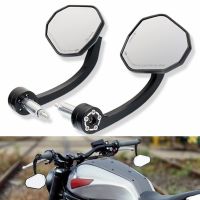 ◐ Universal Motorcycle 7/8 22mm Handle Bar End Rearview Mirror For KAWASAKI Z650 Z750 Z800 Z900 Z900RS Z1000 Z1000SX