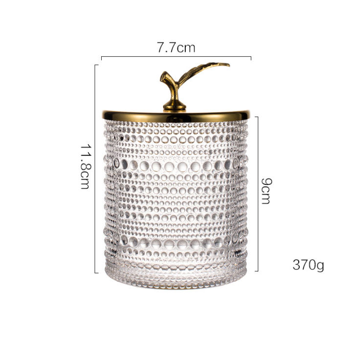 nordic-desktop-decoration-glass-jewelry-box-cotton-swab-holder-cosmetic-organizer-storage-canister-jar-with-gold-lid