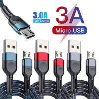 3Pack Fast Charger สาย Micro Usb 123M 3A Android Data Line สำหรับ Samsung Galaxy S7 S6 Xiaomi Redmi 9A 6 7A หมายเหตุ5 6 Pro