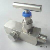 【hot】✑❐  pressure release valve3 way high valve gauge 304 stainless steel needle with drain port 1/2NPT