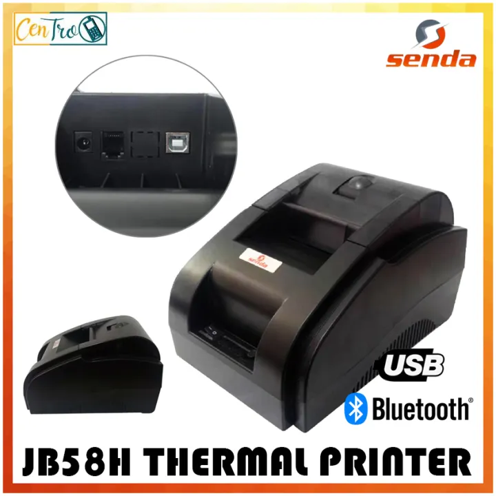 SENDA JP58H Thermal Receipt Printer (BLUETOOTH VERSION+USB) Thermal Cash Receipt POS for IOS