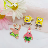 10pcs Alloy Dripping Oil Classic Cartoon Animation Pendant Necklace Keychain Pendant Earrings DIY Handmade Keychain Necklace