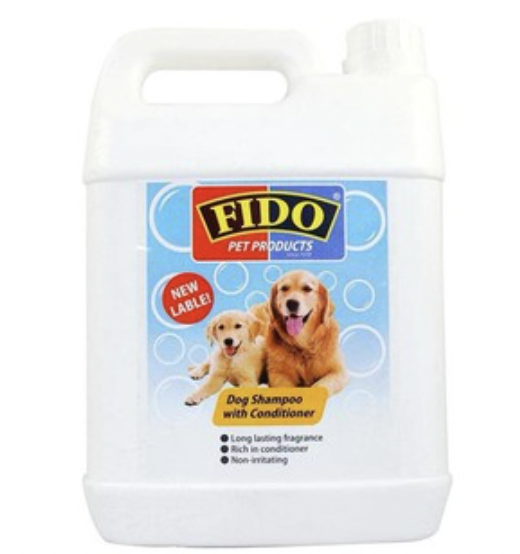 (FREE SHIPPING) 5 LITER FIDO DOG SHAMPOO with CONDITIONER Lazada