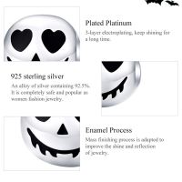 BAMOER Scary Face Charm 925 Silver SCC1359