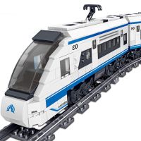 ชุดรถไฟฟ้า RC/Non-RC ชุดของเล่นตัวต่อสำหรับเป็นของขวัญวันเกิดสำหรับเด็กสับรางเมือง