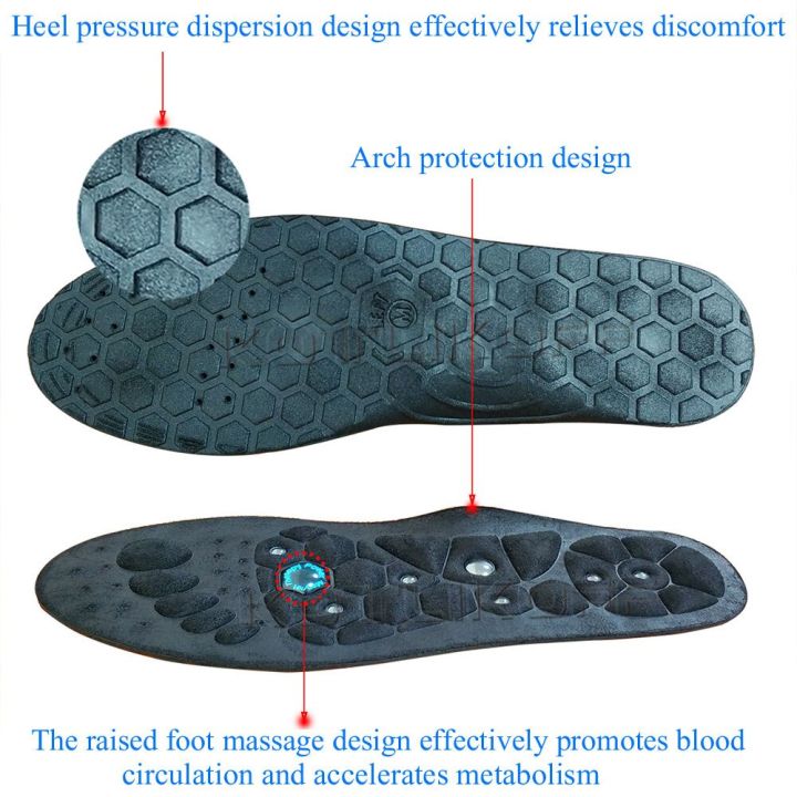 แม่เหล็กแผ่นรองเท้าเท้าสำหรับนวดกดจุดสะท้อนแผ่นรองในรองเท้าปวด-relief-แผ่นรองฝ่าเท้า-terapi-magnet