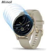 Miimall สำหรับปกป้องหน้าจอ Garmin Venu 2S,Miimall หน้าจอแบบอ่อนปกป้องหน้าจอชัดเจนแบบ HD ไม่มีฟองอากาศสำหรับฟิล์มยิดหยุ่น Garmin Venu 2