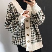 ✿₪ Warm Cardigan Up V Neck Sleeve Coat Aesthetics Woman Sweater