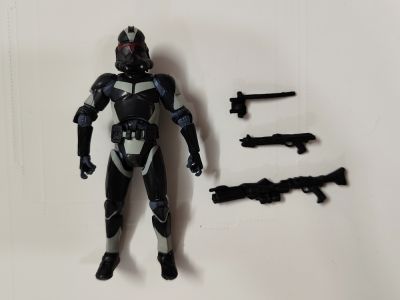 3.75 "SW Republic Black White Trooper ตุ๊กตาขยับแขนขาได้หลวม