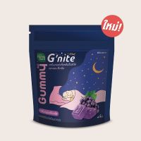 HandyHerb Gnite gummy จีไนท์ กัมมี่ เยลลี่กล่อมหลับ ซอง4ชิ้น เคี้ยวหนุบหนับ  อร่อย หอมกลิ่นองุ่น