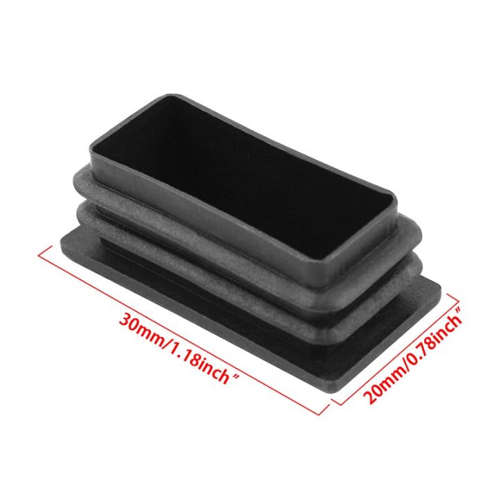 5-10pcs-plastic-steel-rectangular-pipe-plug-black-anti-slip-feet-protector-pad-furniture-leg-plug-square-tube-cap-plug-caps-pipe-fittings-accessories