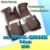 RHD Car Floor Mats For Toyota 4Runner Seven Seats 2010 Custom Auto Foot Pads Automobile Carpet Cover Interior Accessories