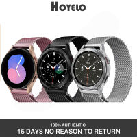 Hoyelo Band Galaxy Watch 4 Classic 46mm 42mm Stainless Steel Milanese Strap For Samsung Galaxy Watch 4 40mm 44mm Smartwatch Metal Magnetic Loop Replacement Bracelet