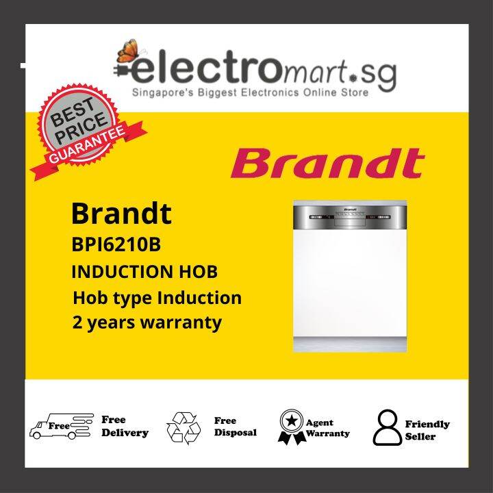 Brandt BPI6210B Induction Hob Lazada Singapore