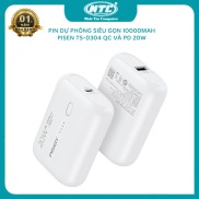 Pin dự phòng sạc nhanh Pisen TS-D304 siêu nhỏ gọn 10000mAh