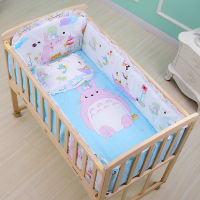 5pcs Newborn Baby Bedding Set Kids Crib Bumper Cartoon Animal Baby Cot Protector 100 Cotton Baby Beddings Bumper 60*100cm ZT31