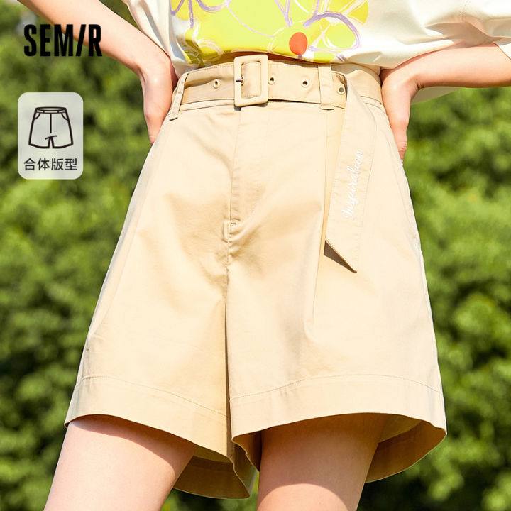 semir-กางเกงลำลองผู้หญิงกางเกงขาสั้นทั่วไปเท่ๆเทรนด์ฤดูร้อนกางเกงต้านเชื้อแบคทีเรียเรียบง่ายอารมณ์ทันสมัย