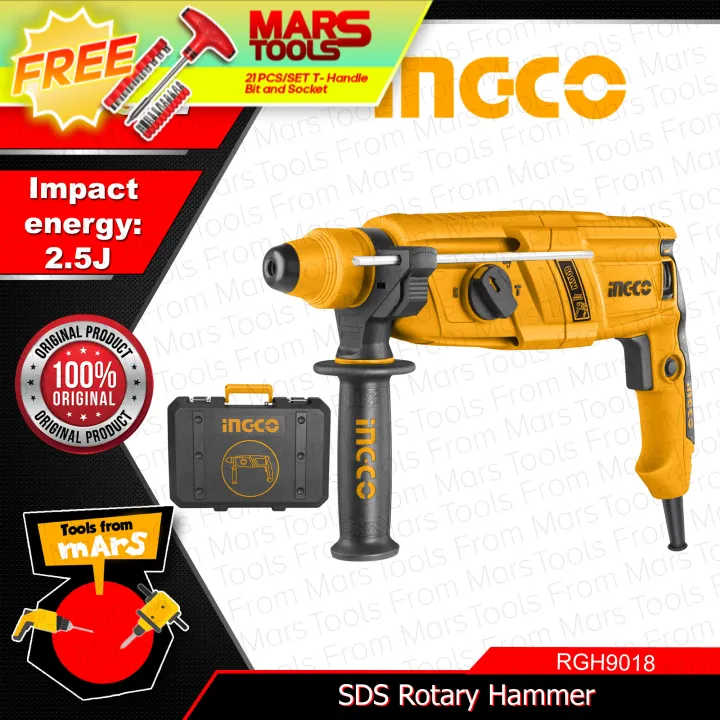 INGCO Rotary Hammer 800W RGH9018 •TOOLS FROM MARS• IPT Lazada PH