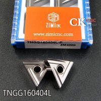 10Pcs TNGG160404L-P ZM3000 TNGG 160404L โลหะเซรามิคเม็ดมีดกลึง CNC ใบมีดเครื่องกลึงโลหะ CNC ใส่คาร์ไบด์ใช้ MTJNL/MTJNR