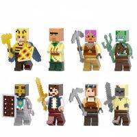 &amp;lt;มี&amp;gt; X0310 Minecraft อาคารบล็อก ABS สตีฟอเล็กซ์ Herobrine ตัวเลขเข้ากันได้ DIY การศึกษาเด็กของเล่นของขวัญ