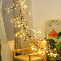 ตกแต่งวันวาเลนไทน์144 Enchanted Willow Vine LED Light Bendable Lighted Vine Wall Tree สาขาสำหรับคริสต์มาส Home Party