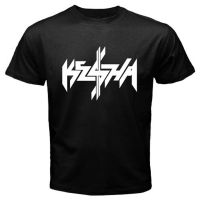 เสื้อยืดคอกลม พิมพ์ลายโลโก้นักร้อง Kesha สีดํา สําหรับผู้ชาย Xs3Xl O77C