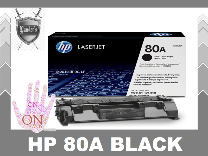 Hp 80a Black Original Laserjet Toner Cartridge Cf280a Lazada Ph 4364