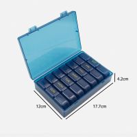Weekly Pill Organizer Case 3 Times A Day Portable Travel Pill Box 7 Days with Large Compartments for Vitamins Medicine Fish Oils