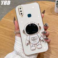 YBD 2022การออกแบบใหม่สำหรับ Vivo Y17 Y15 Y12 Y12i กรณีหรูหรา3D สเตอริโอยืนยึดนักบินอวกาศไฟฟ้าเรียบโทรศัพท์กรณีแฟชั่นน่ารักกรณีนุ่ม