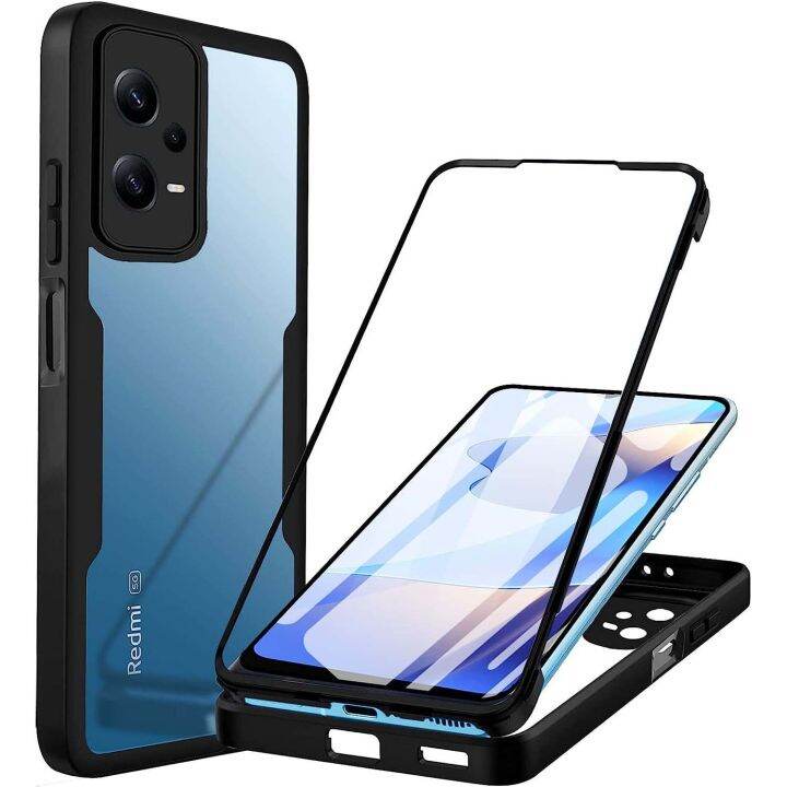 แฟชั่นที่สร้างสรรค์360เคส-tpu-ใสสำหรับ-xiaomi-redmi-note-12-pro-plus-11-pro-5g-10-4g-9-pro-12-4g-11s-4g-10s-พร้อมฟิล์มกันรอยด้านหน้าแบบนิ่ม