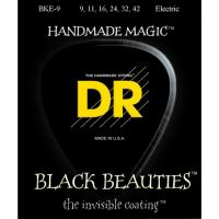 สายกีต้าร์ไฟฟ้าเคลือบ DR Strings รุ่น BLACK BEAUTIES™ BLACK Coated Electric Guitar Strings Light-Tight