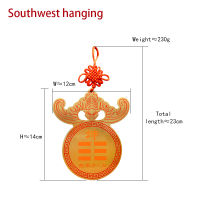 House Corner Fillet Pure Lucky Bat Copper Plate Feng Shui Ornaments Pendant Card Bagua The Eight Trigrams mirror Home Decor